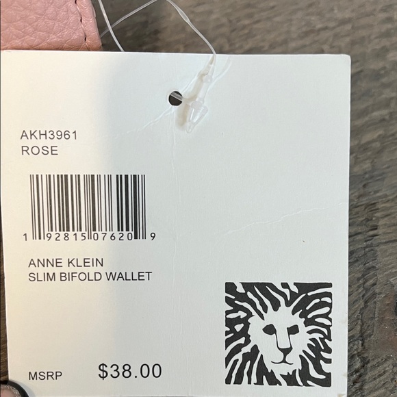 Anne Klein Slim Bifold Wallet - Rose/Pink - New NWT - Picture 4 of 8